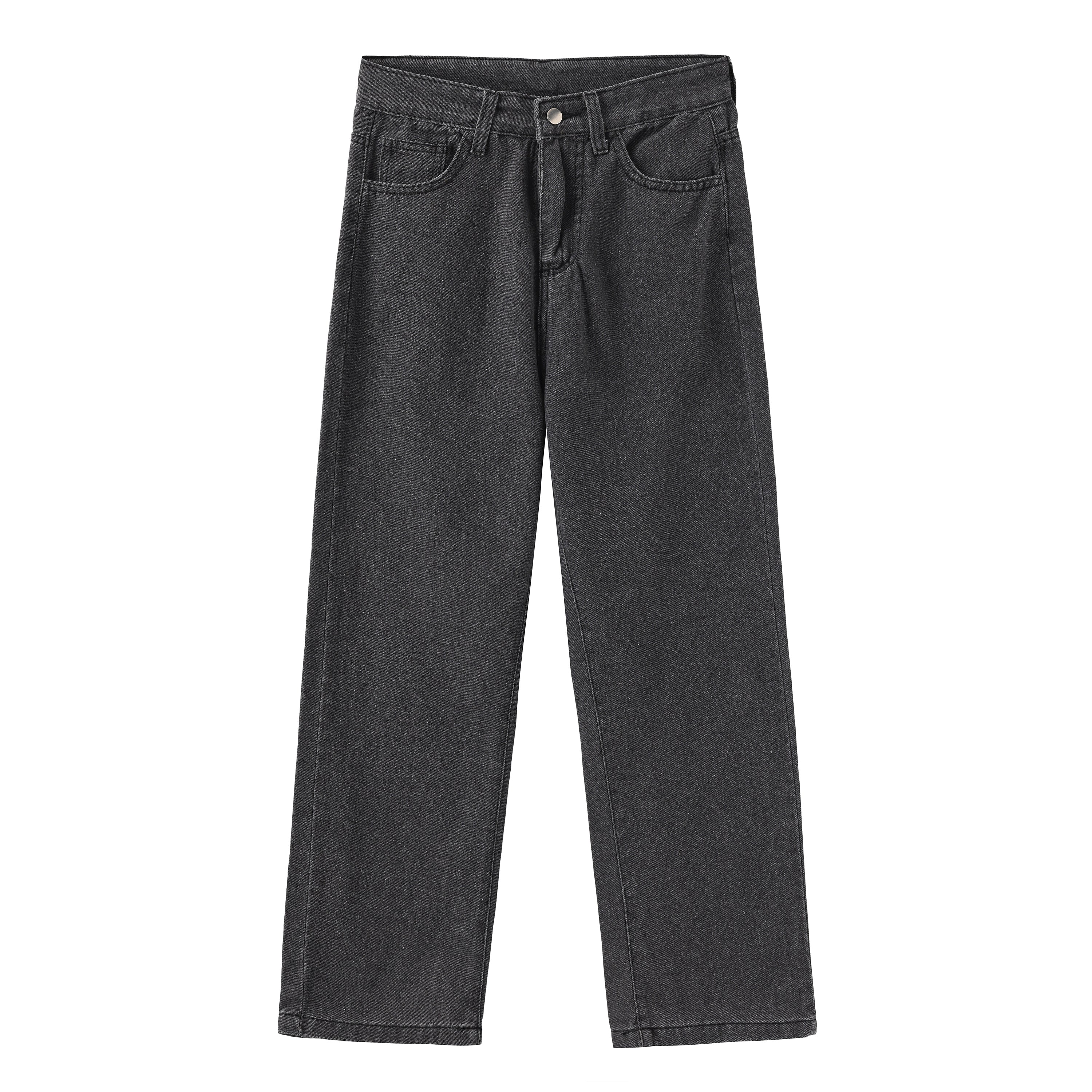 EVO | Damskie jeansy straight leg z wysokim stanem